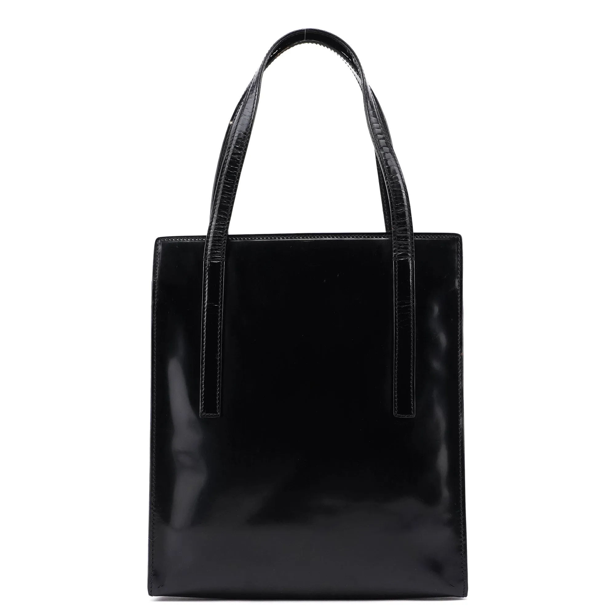 1995 Black Spazzolato Tote Bag