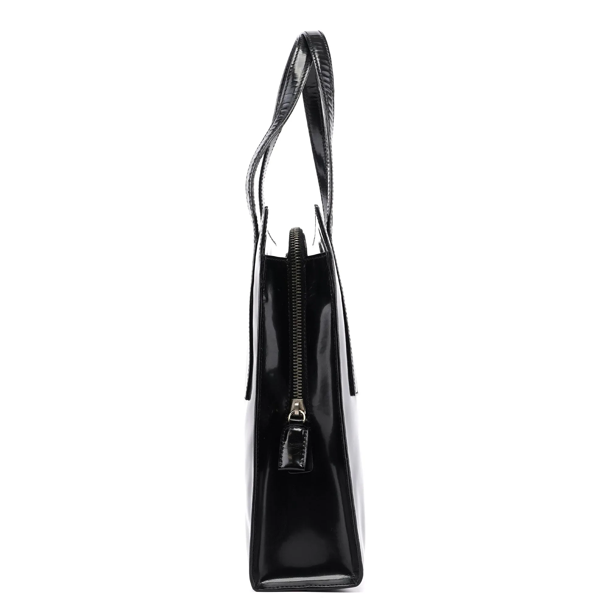 1995 Black Spazzolato Tote Bag