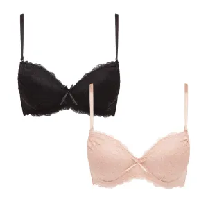 2 Pack Lace Push Up Bra