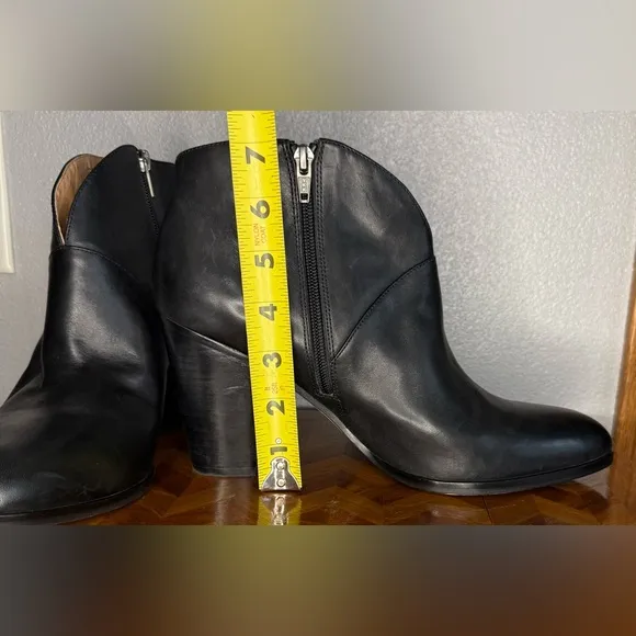 206 Collective black leather Everett ankle boots 10.5