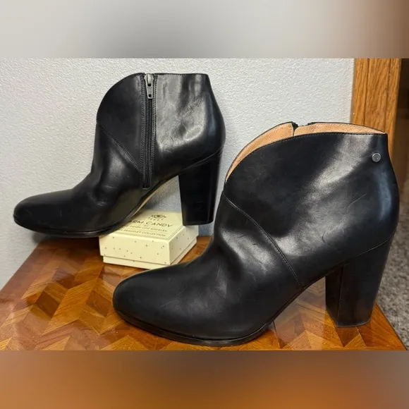 206 Collective black leather Everett ankle boots 10.5