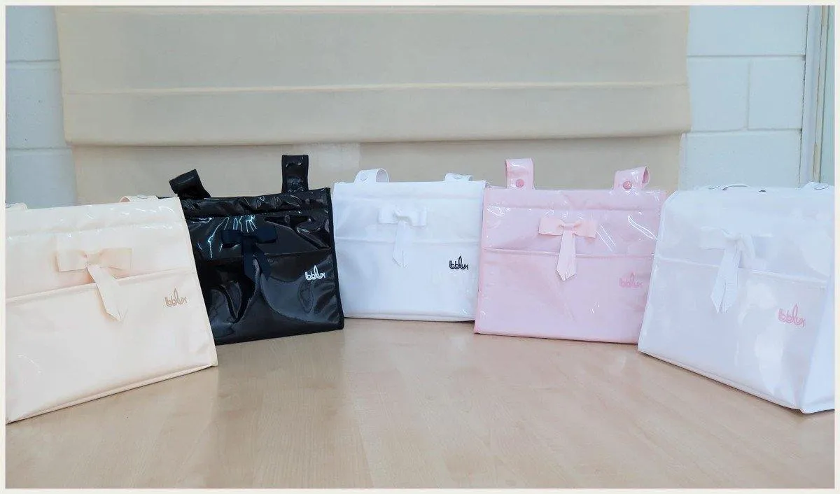 2799 Leather Patent Pram Bag in a selection of Colours By Bebelux