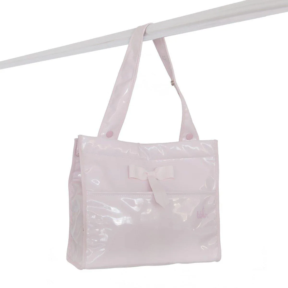 2799 Leather Patent Pram Bag in a selection of Colours By Bebelux