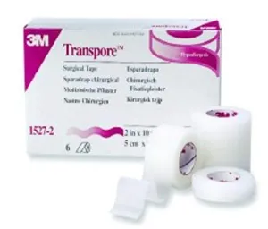 3M Medical Tape Transpore Plastic 2" X 10 Yards NonSterile (#1527-2, Sold Per Piece)