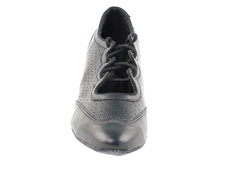 6823 Black Perforated Leather