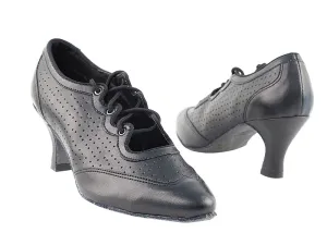 6823 Black Perforated Leather