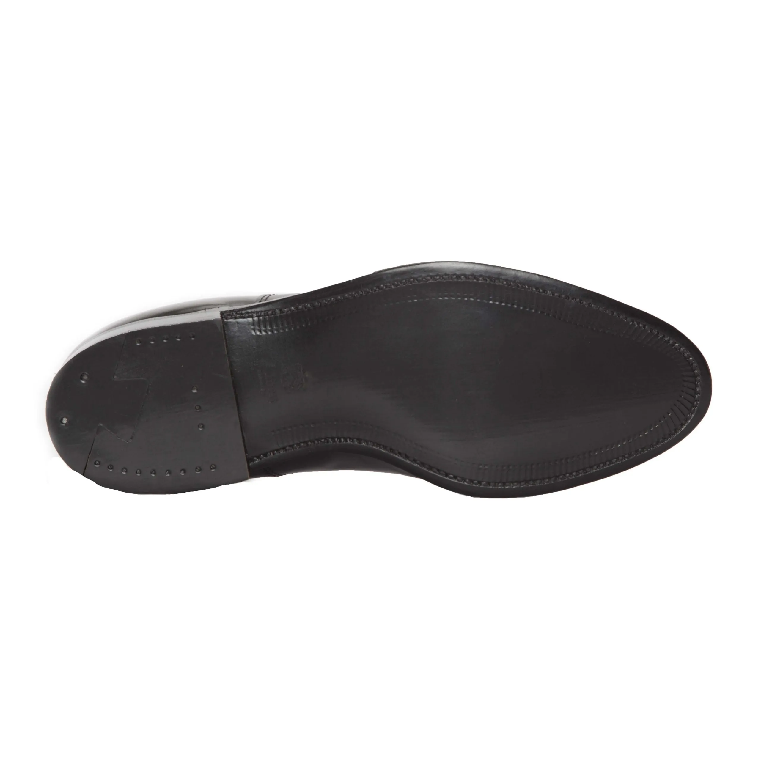 9841 - Medallion Cap Toe Bal in Black Shell Cordovan