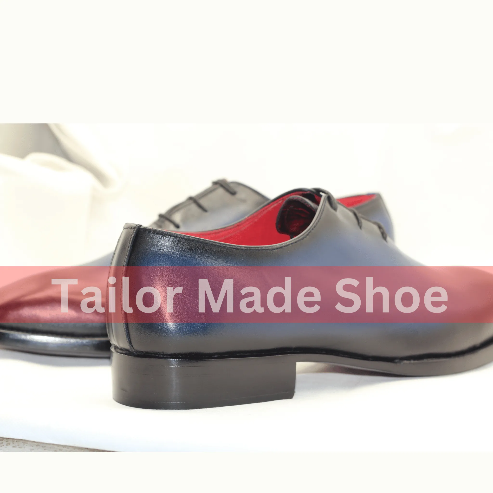 Artisan-Crafted Blue Leather Shoes – The Epitome of Sophistication Handcrafted Premium Blue Leather Shoes with Black Finish – Modern Elegance
