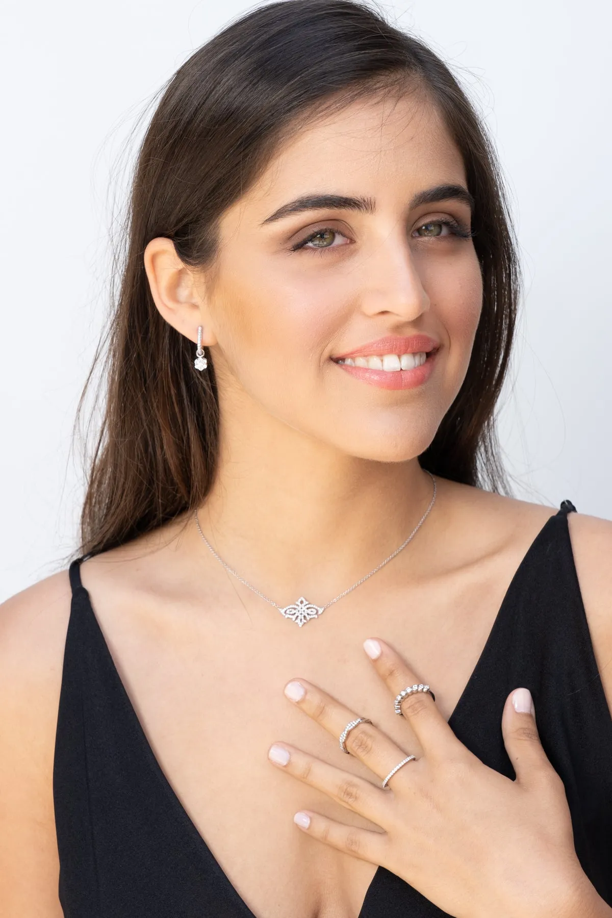 Austin infinity diamonds pave pendant