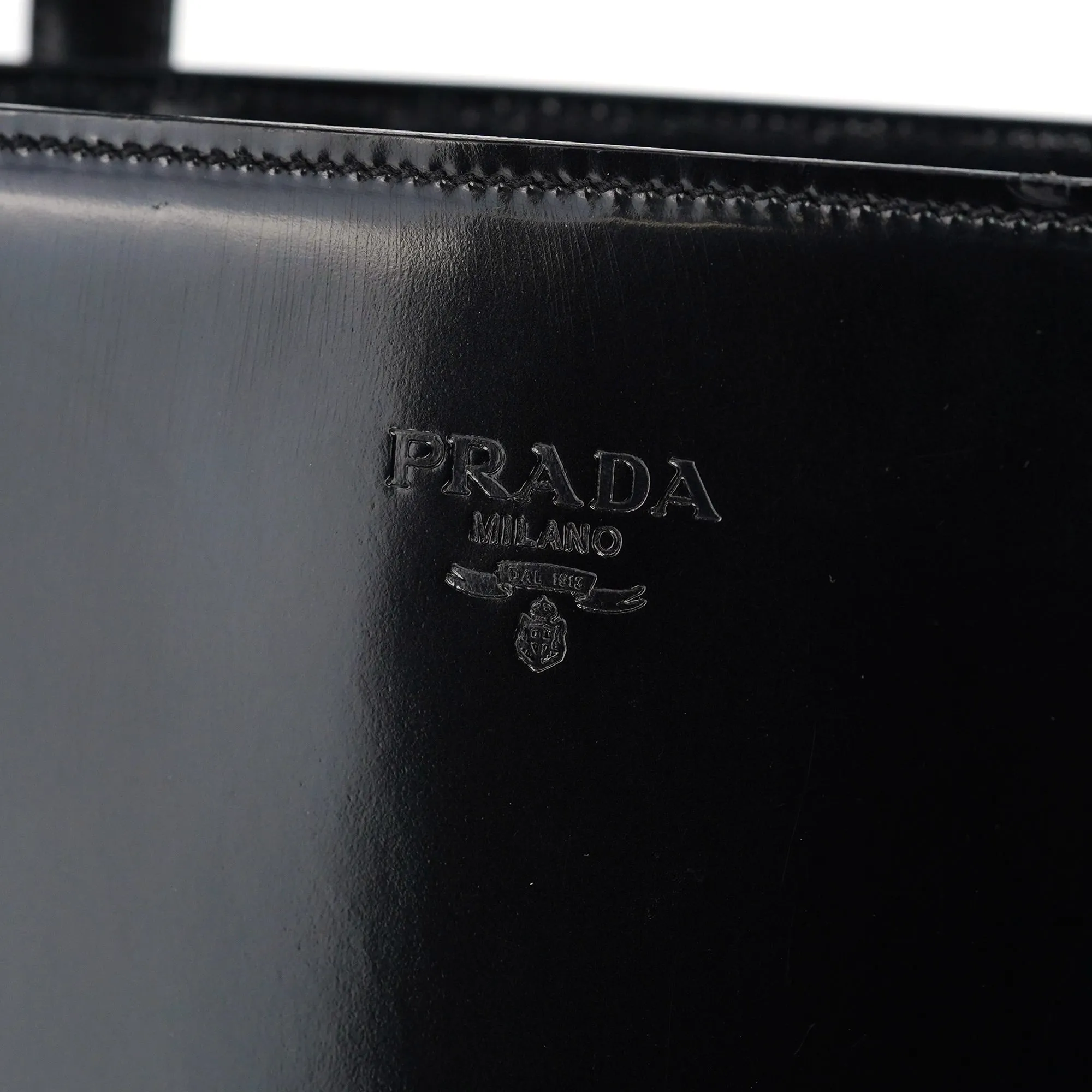 B6010 Black Spazzolato Tote Bag