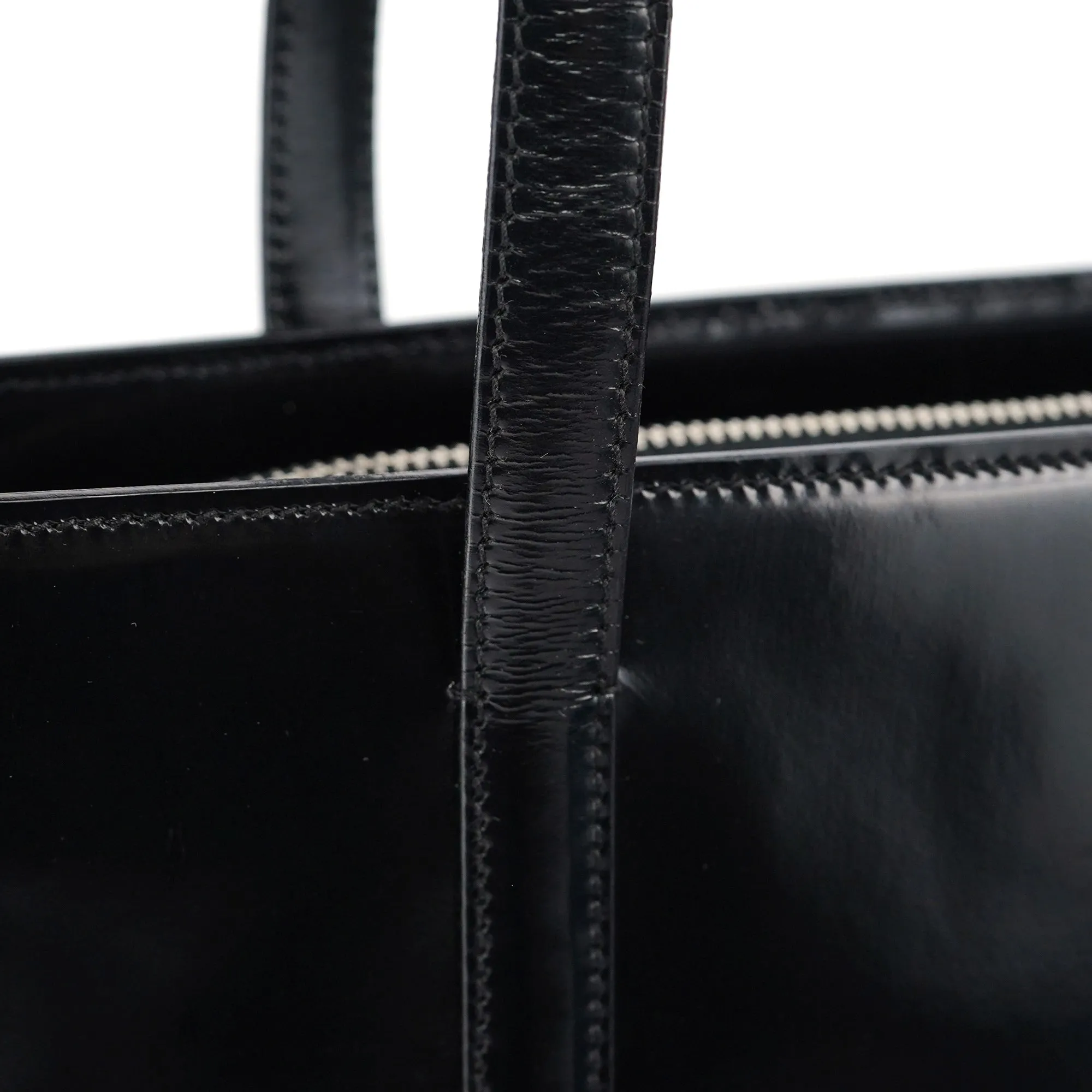 B6010 Black Spazzolato Tote Bag
