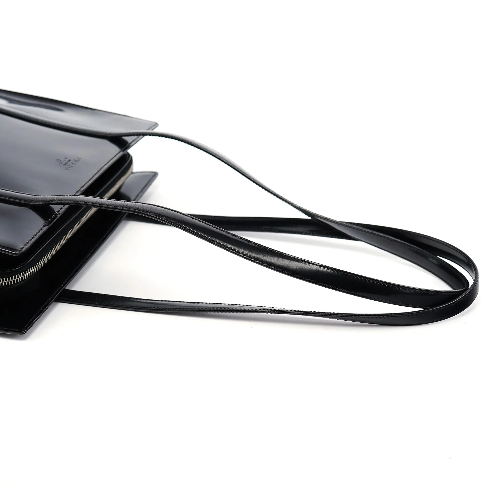 B6010 Black Spazzolato Tote Bag