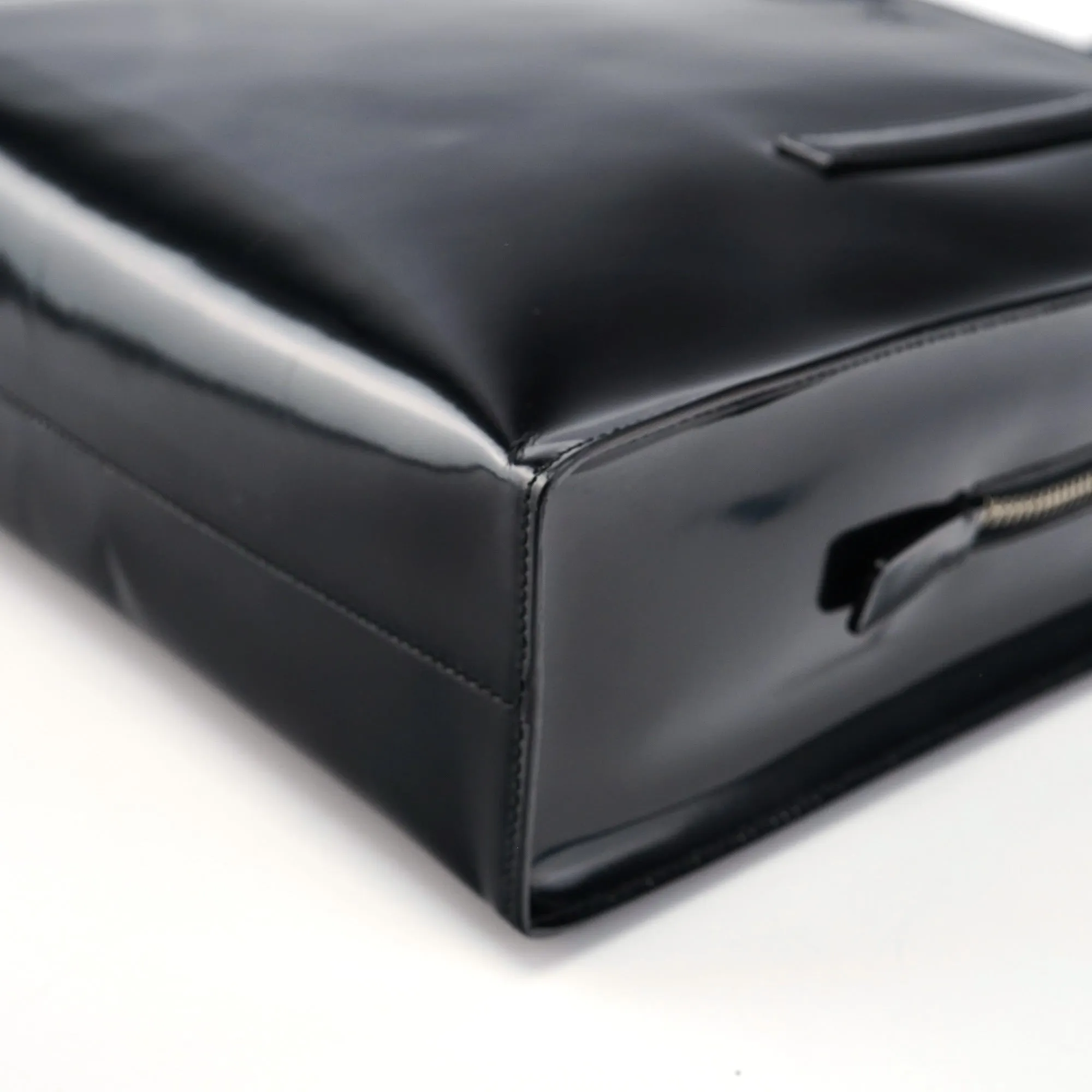 B6010 Black Spazzolato Tote Bag