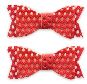 Baby Bling Perforated Clip Set-Red
