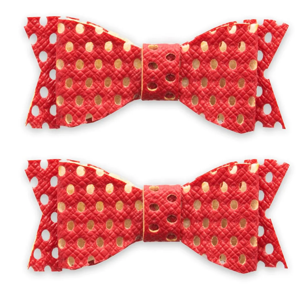 Baby Bling Perforated Clip Set-Red