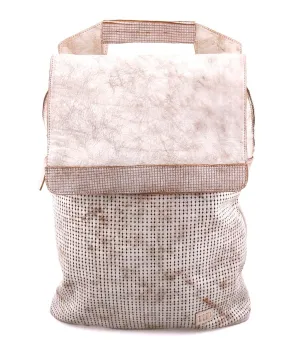 Bedstu 'Patsy' Tan Perforated Leather Backpack