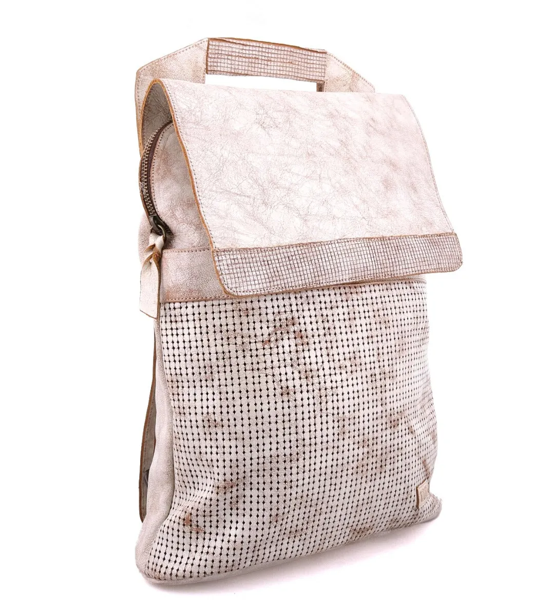 Bedstu 'Patsy' Tan Perforated Leather Backpack