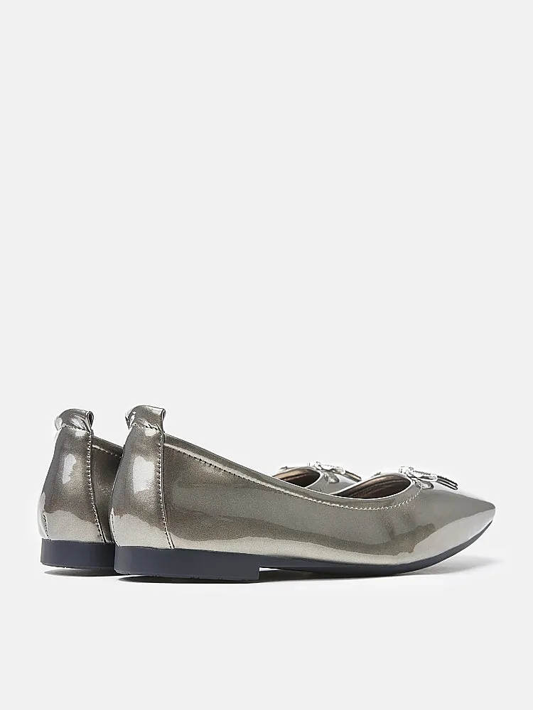 Bella Bow Square Toe Flats