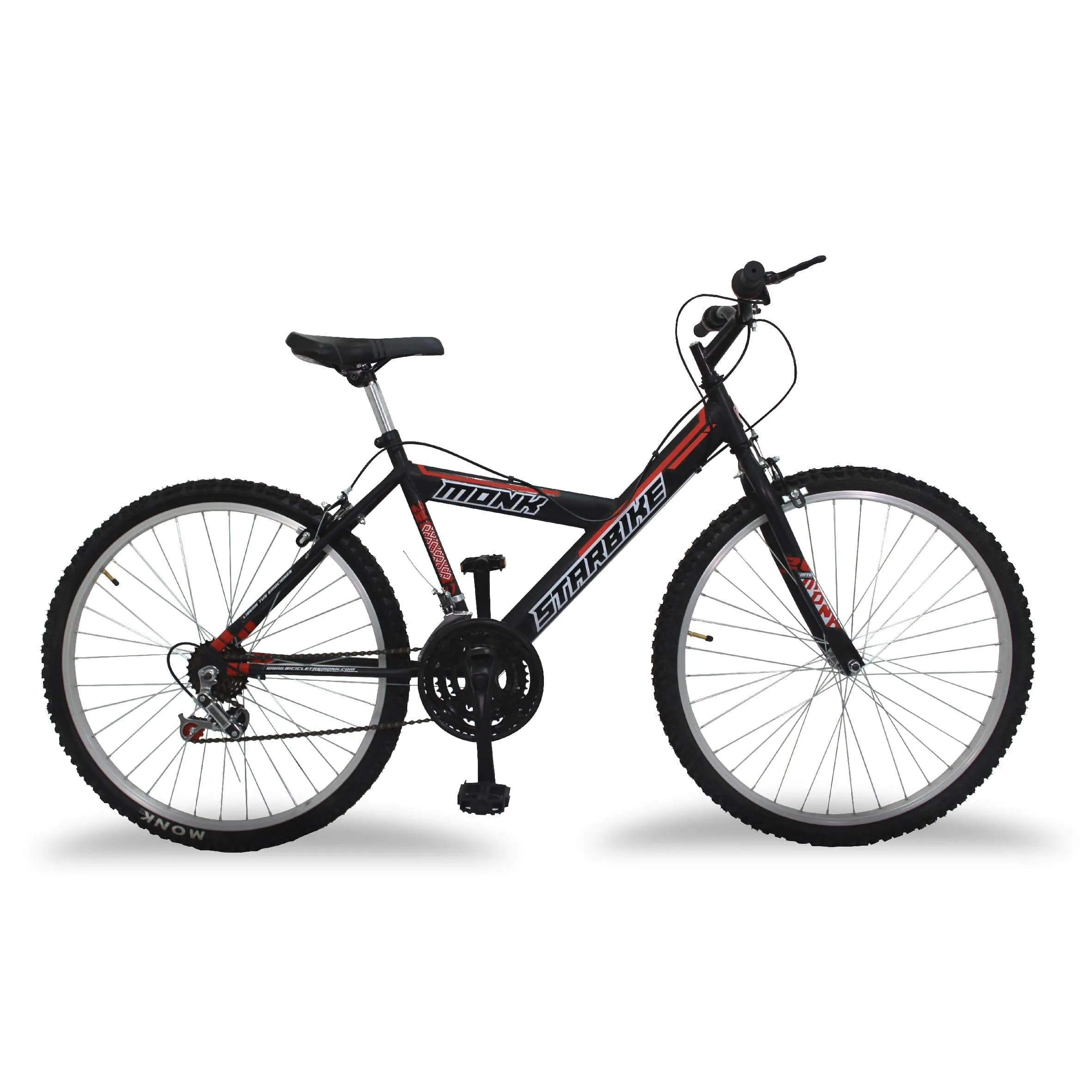 Bicicleta Montaña Rodada 26 18 Velocidades Monk Starbike 2.1