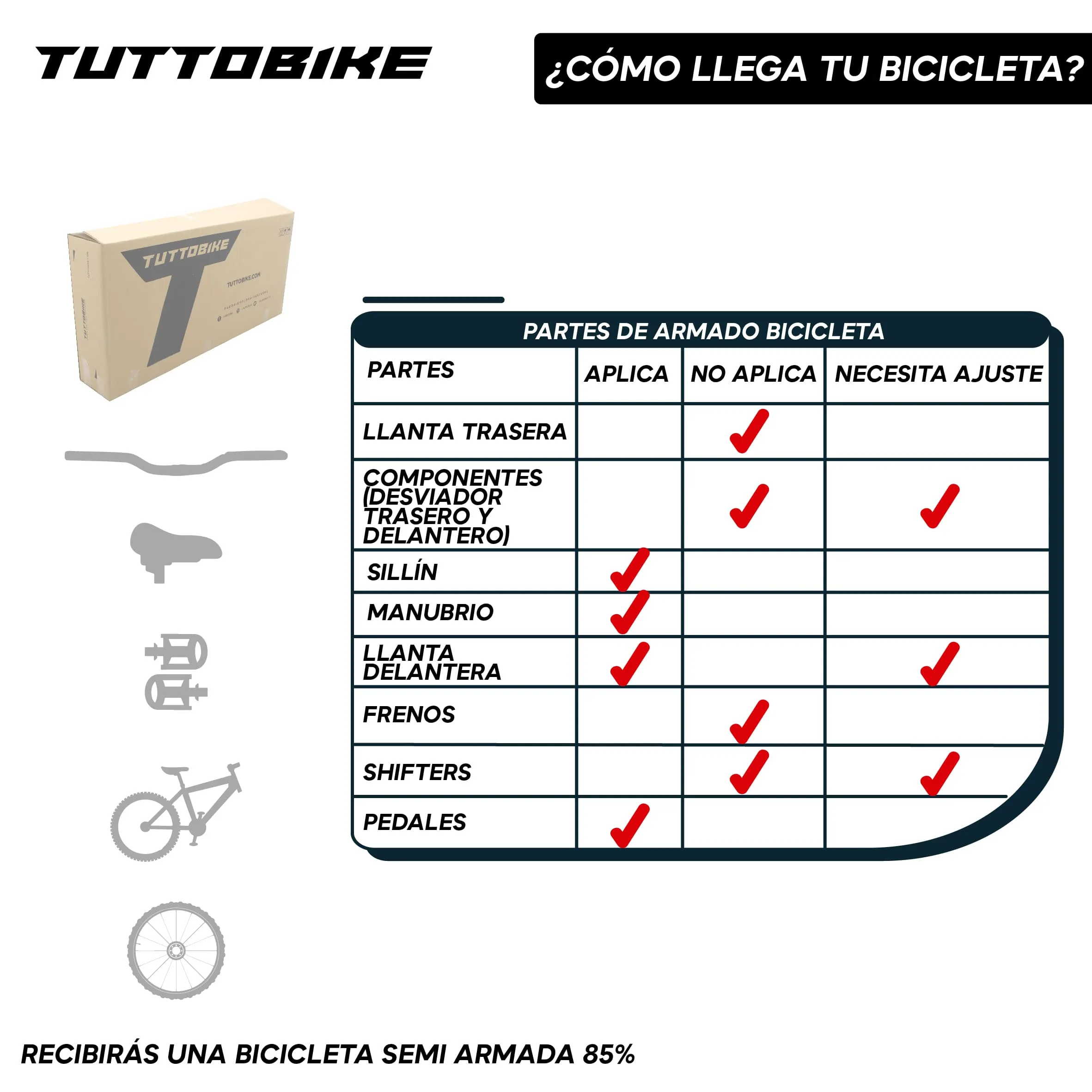 Bicicleta Montaña Rodada 26 18 Velocidades Monk Starbike