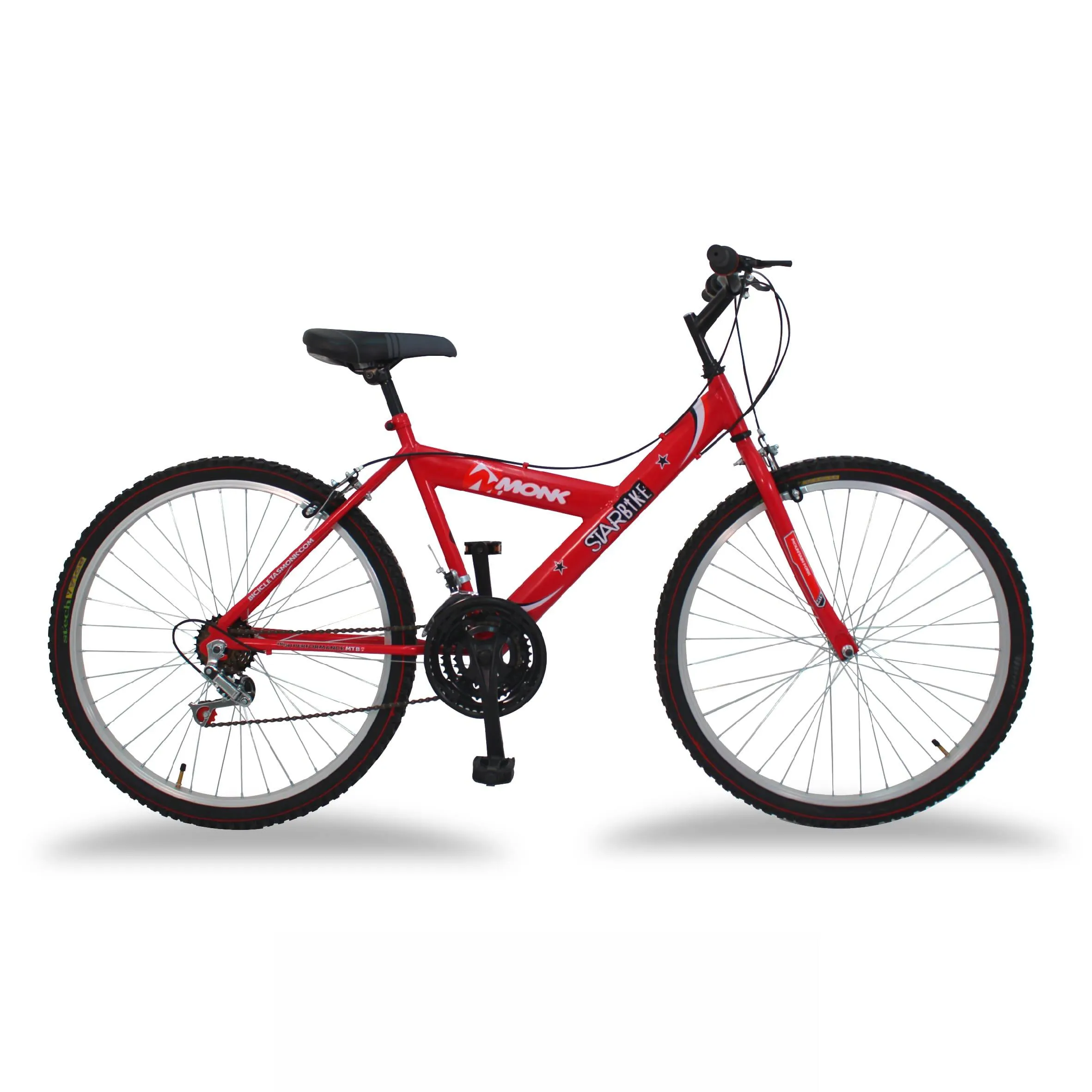 Bicicleta Montaña Rodada 26 18 Velocidades Monk Starbike