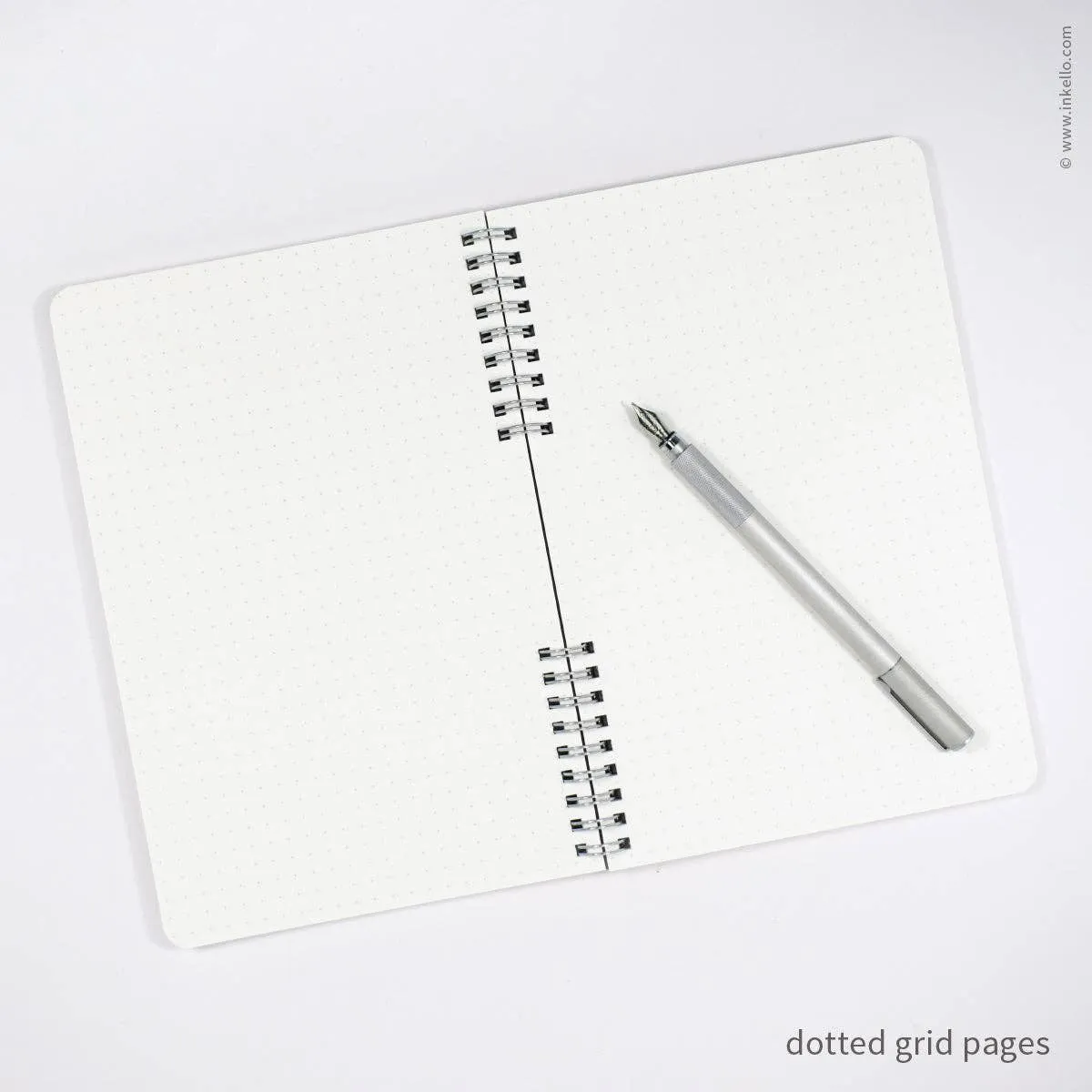 Big Burst Spiral Notebook with Coral Cover and Silver Ink: Blank