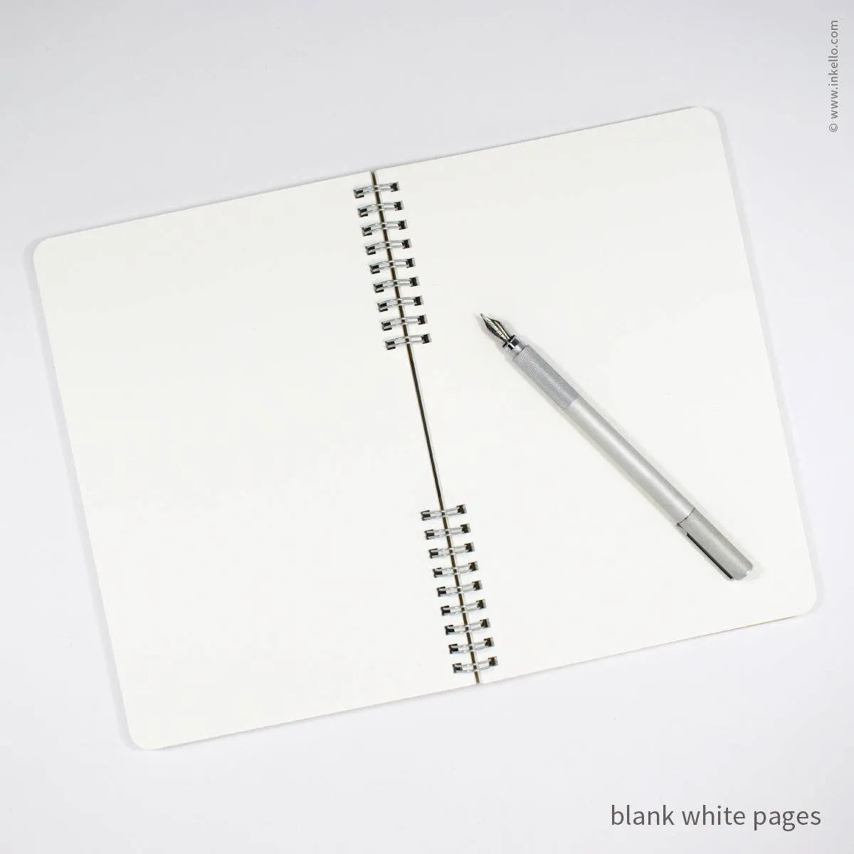 Big Burst Spiral Notebook with Coral Cover and Silver Ink: Blank