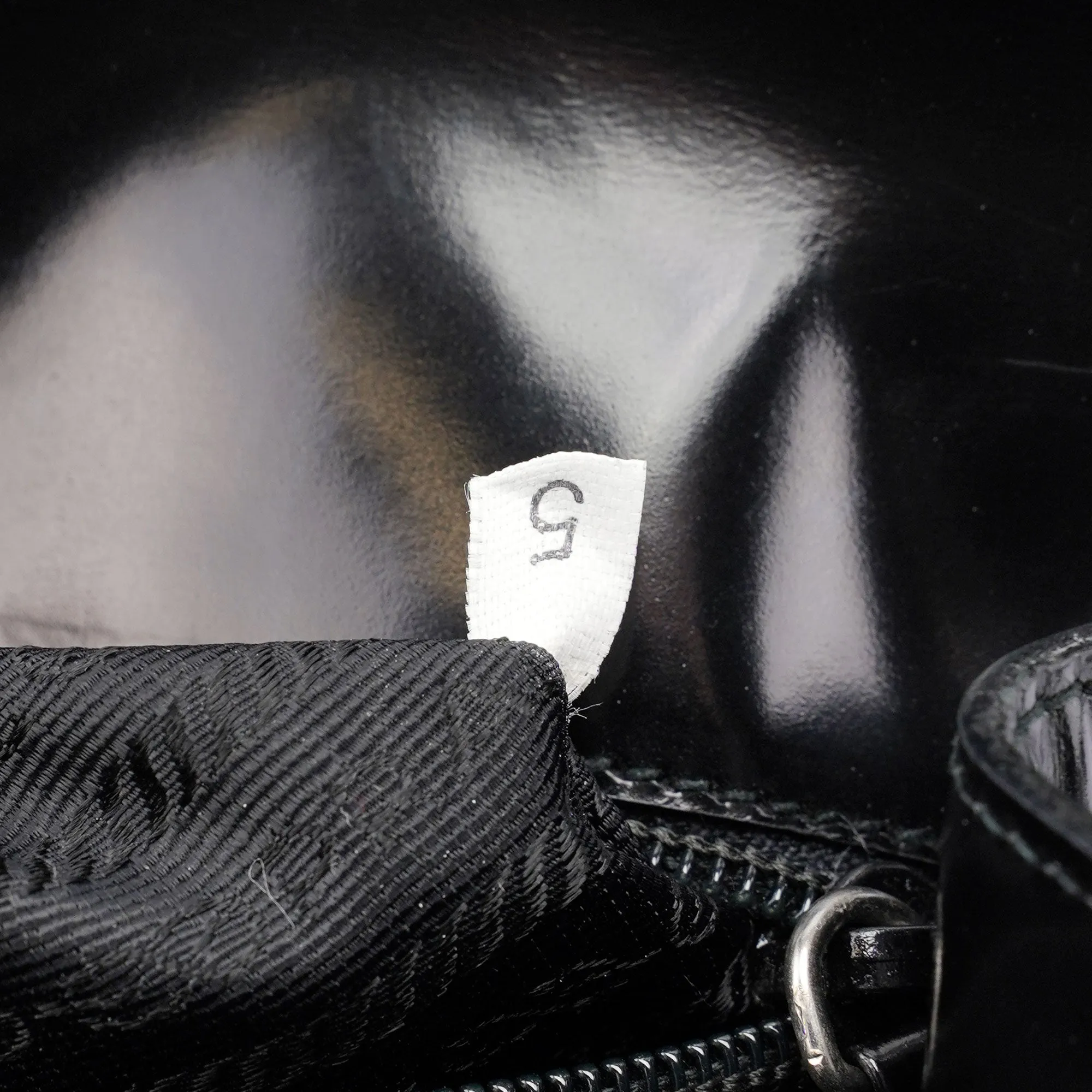 Black Spazzolato Flap Tote
