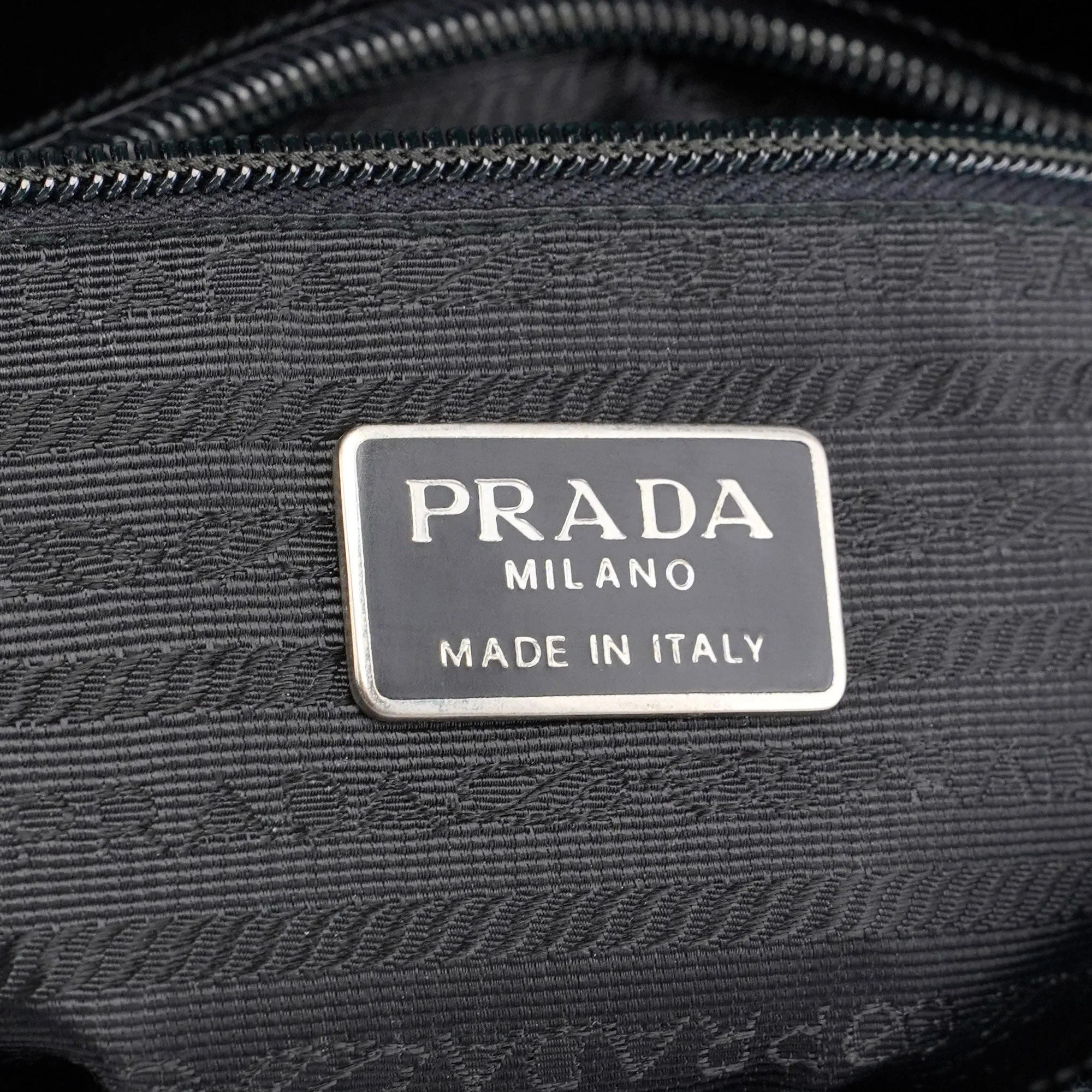 Black Spazzolato Flap Tote
