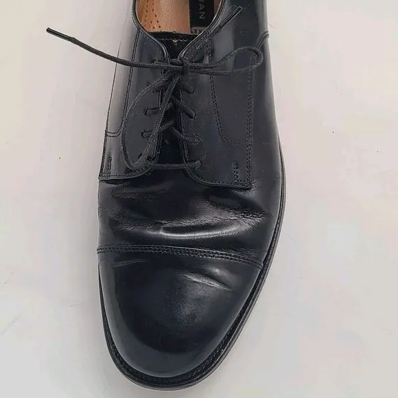 Bostonian Classics Oxford Cap Toe Dress Shoe 25400 07307 US 12M Black Leather