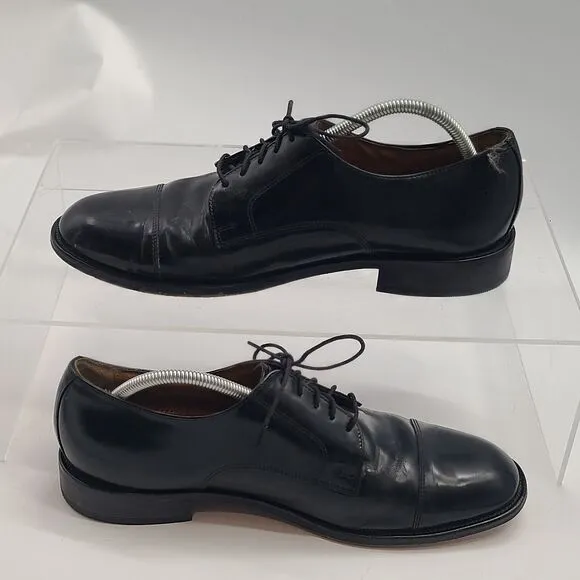 Bostonian Classics Oxford Cap Toe Dress Shoe 25400 07307 US 12M Black Leather