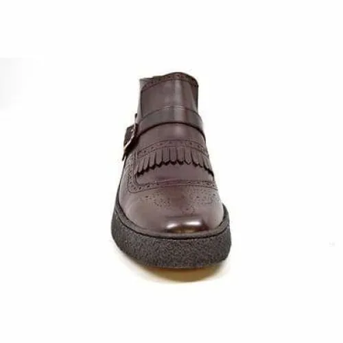 British Walkers Playboy Manhattan Wingtip Men's Brown Leather High Tops Ankle Boots