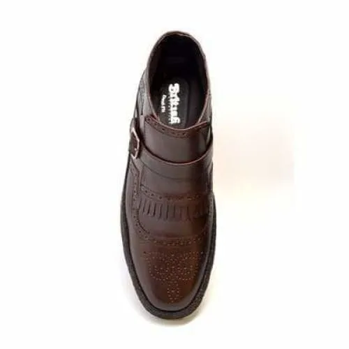 British Walkers Playboy Manhattan Wingtip Men's Brown Leather High Tops Ankle Boots