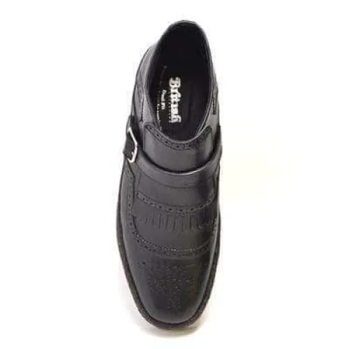 British Walkers Playboy Manhattan Wingtips Men's Black Leather High Tops Ankle Boots