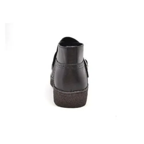 British Walkers Playboy Manhattan Wingtips Men's Black Leather High Tops Ankle Boots