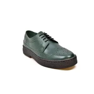 British Walkers Playboy Originals Wingtip Low Cut Men's Hunter Green Leather Oxfords Ankle Boots