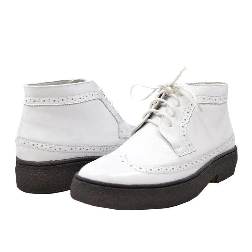 British Walkers Playboy Wingtip High Tops Men's Limited Edition Leather Ankle Boots