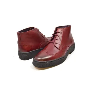 British Walkers Playboy Wingtip High Tops Men's Limited Edition Leather Ankle Boots