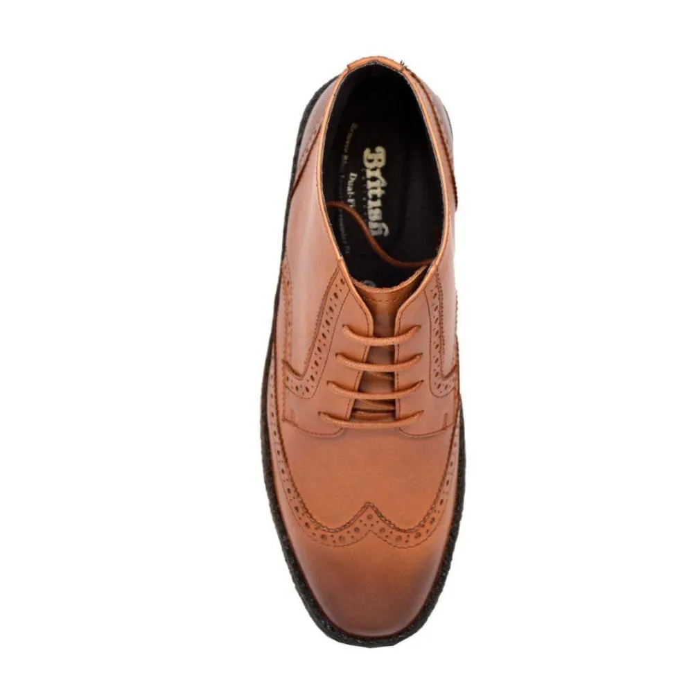 British Walkers Playboy Wingtip High Tops Men's Limited Edition Leather Ankle Boots