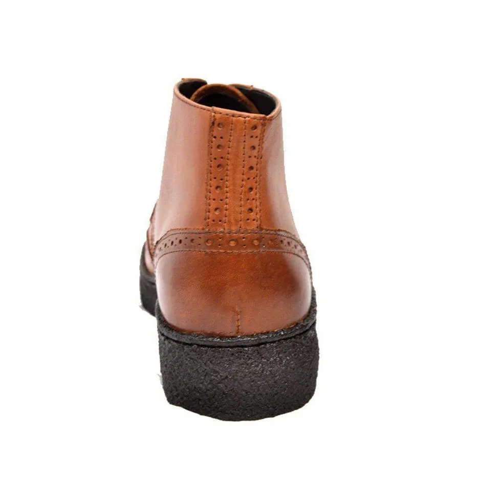 British Walkers Playboy Wingtip High Tops Men's Limited Edition Leather Ankle Boots