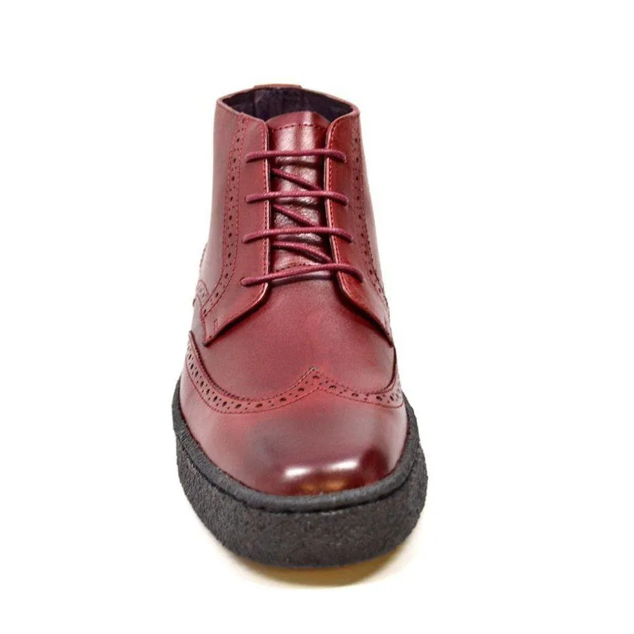 British Walkers Playboy Wingtip High Tops Men's Limited Edition Leather Ankle Boots