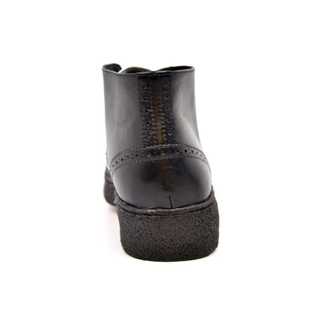 British Walkers Playboy Wingtips Men's Two Tone Leather High Top Boots Ankle Boots