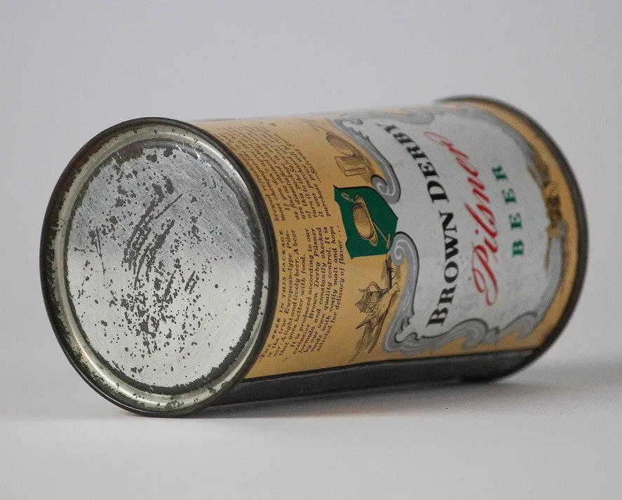 Brown Derby Pilsner Beer - ACTUAL can pictured on Lilek page #135