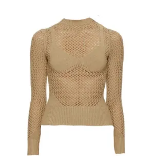 Brown Knit Honeymoon Sweater