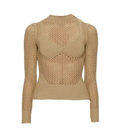 Brown Knit Honeymoon Sweater