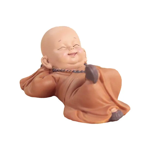 Buddha Statuette with Lying Monks