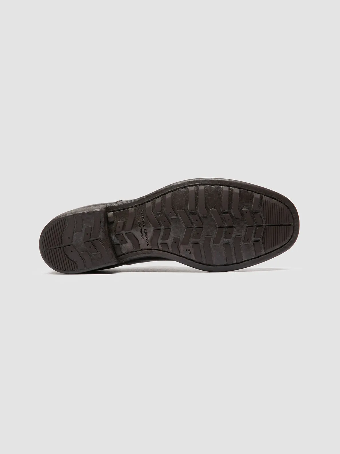 CALIXTE 003 - Brown Leather Oxford Shoes