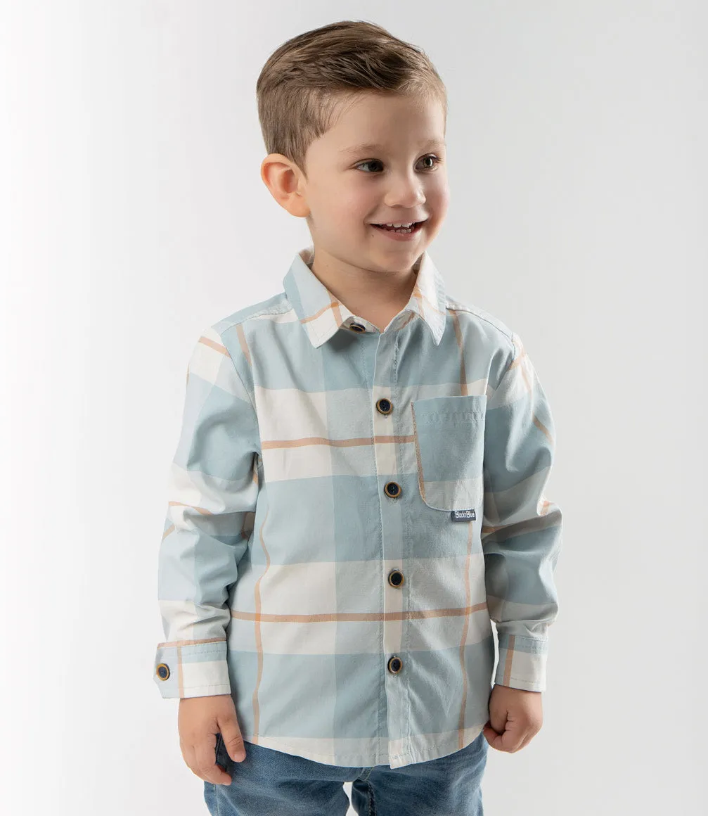 Camisa bebé niño cuadrillé