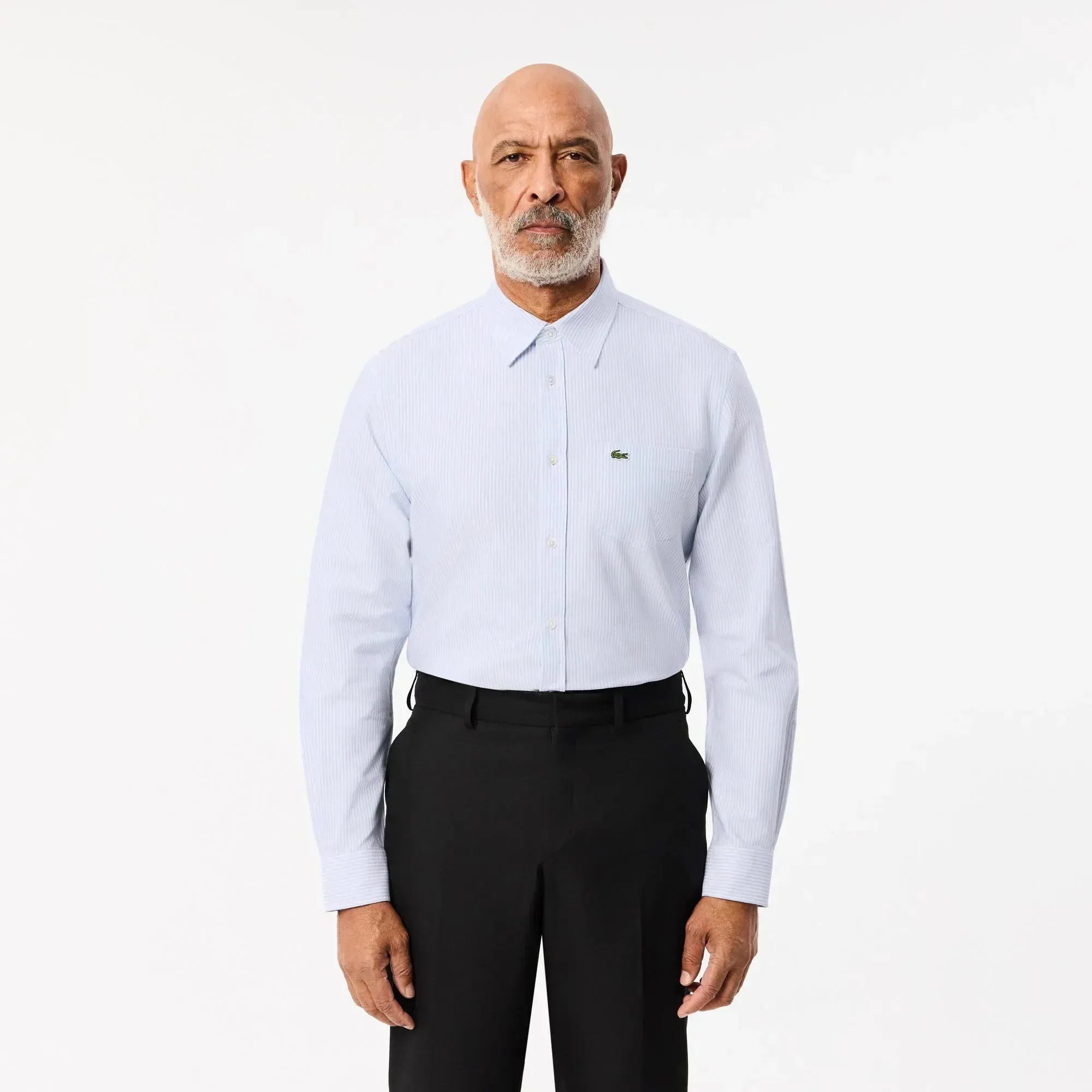 Camisa LACOSTE Rayas Algodón Oxford