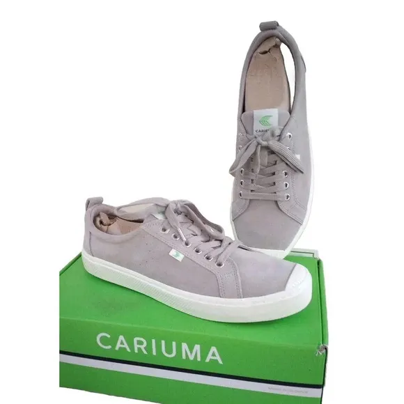 CARIUMA Suede Sneaker OCA Low Grey Men 11 Women 12.5 Cap Toe Skate Shoe NEW $105